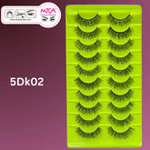 10 Pairs Mink Eyelashes 5Dk02